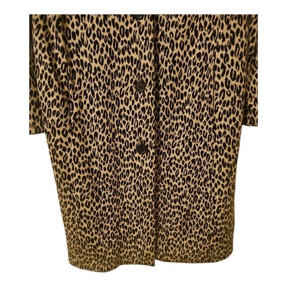 SPEGIEL Gray/Black Leopard Long Topper -‎ Size 16 - Picture 5 of 8